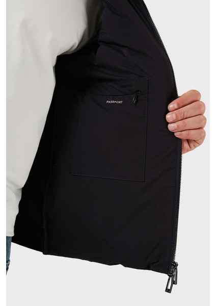 Kapitoneli Regular Fit Dik Yaka Fermuarlı Mont Erkek Mont EM003426 AF17823 UB118