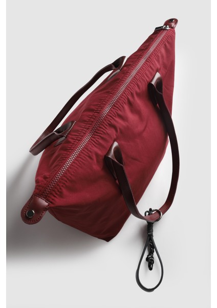 Kadın Muse Büyük Boy Paraşüt Kumaş Omuz Çantası Bordo fiyatları