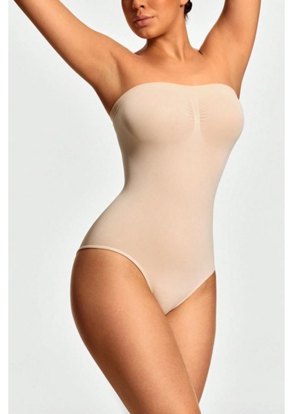 Fossini Model Sıkılaştıran ve Toparlayan Çıtçıtlı Straplez Body Korse