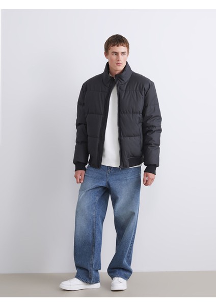 Yeni Sezon Standart Kalıp Dik Yaka Erkek Şişme Mont fiyatları