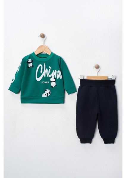 Panda Baskılı Yazılı 2'li Alt Üst Bebek Takımı fiyatları