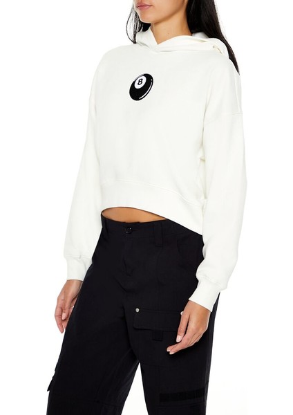 Lucky Yazılı Baskılı Sweatshirt