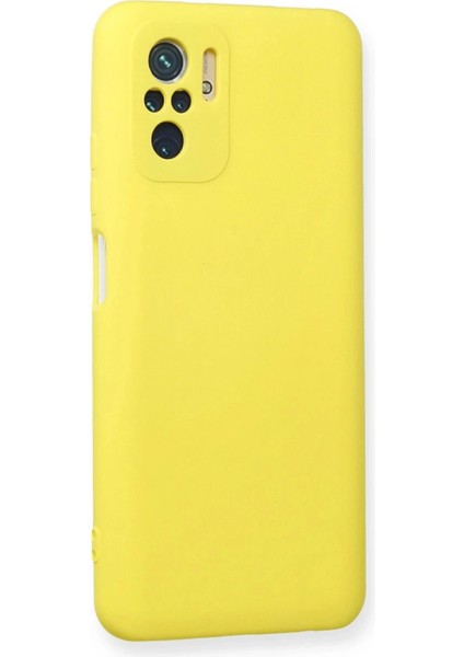 Bfs Xiaomi Redmi Note 10 Kılıf Nano Içi Kadife Silikon - Sarı fiyatları
