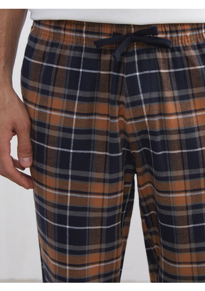 Yeni Sezon Standart Kalıp Ekose Erkek Pijama Alt modelleri