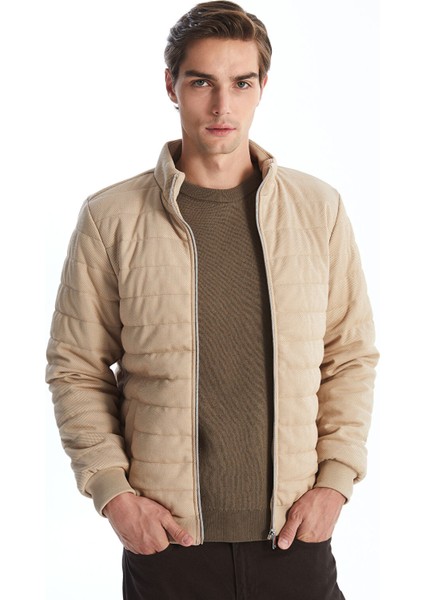 Yeni Sezon Slim Fit Dik Yaka Erkek Mont