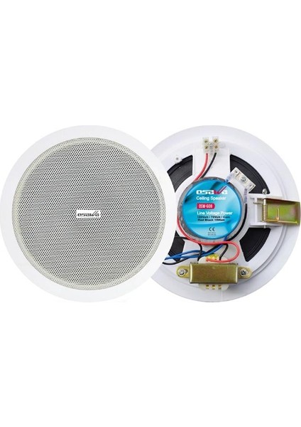 Osawa OSW-608 16 cm 15 Watt Alçıpan Trafolu Beyaz Hoparlör