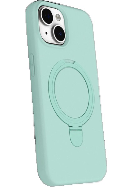 Bfs Apple iPhone 15 Plus Regal Magsafe Standlı Kapak - Su Yeşili fiyatları