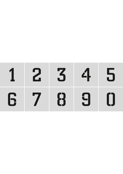 Stencil Rakam Boyama Şablonu X028-SAYI fiyatları