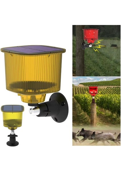 Powermaster PM-26956 Mikrofonlu Sesli Hayvan Kovucu Alarm Cihazı Solar Panelli