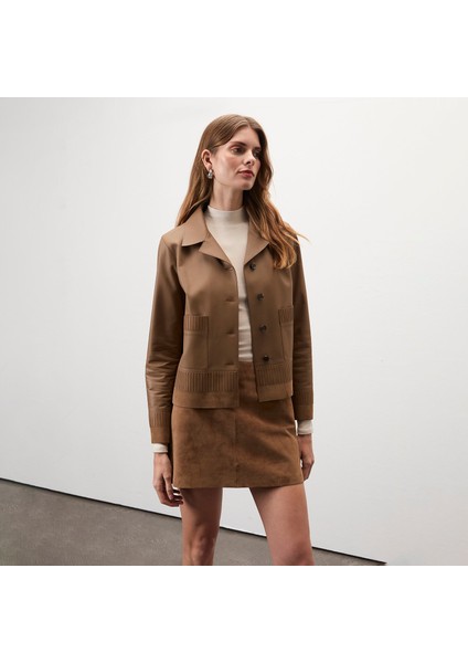 Alvira Açık Kahve Kadın Süet Etek fiyatları