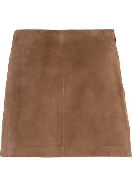 Alvira Açık Kahve Kadın Süet Etek indirimleri