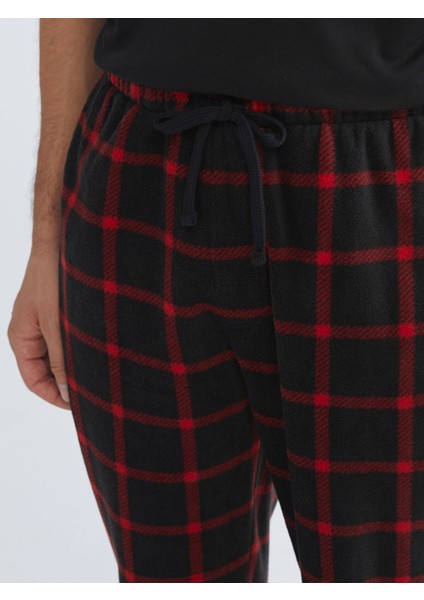 Yeni Sezon Standart Kalıp Ekose Erkek Pijama Alt modelleri