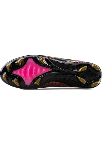 Siyah Altın Detaylı Çim Saha Futbol Ayakkabısı – Profesyonel Krampon indirimleri