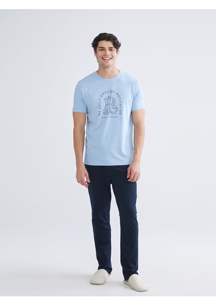 Yeni Sezon Standart Kalıp Erkek Pijama Takımı