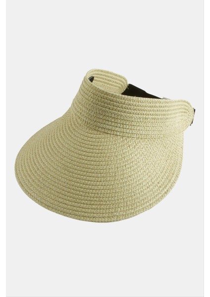 Ds-Derin Kasketli Hasır Plaj Şapkası-Bej fiyatları