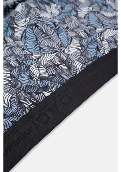 Siyah 5210 Desenli Pamuk Boxer modelleri