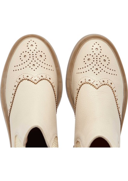 Ekru Hakiki Deri Kadın Casual Bot - K24K1BT67616-T5T indirimleri