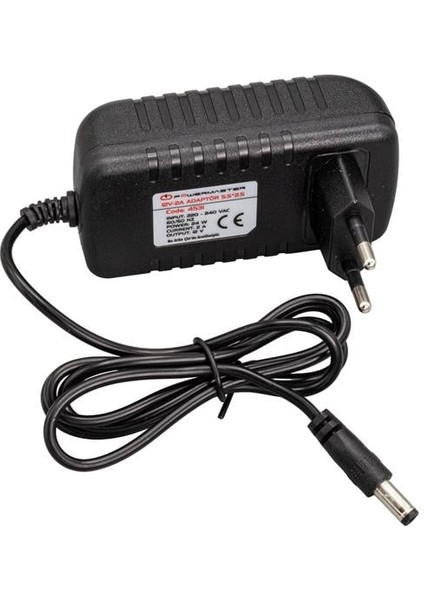 Powermaster PM-4531 12 Volt - 2 Amper 5.5*2.5 mm Uçlu Plastik Kasa Priz Tipi Adaptör modelleri