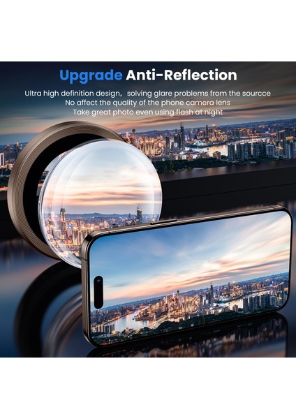 Apple iPhone 16 Pro Max Parmak Izi Bırakmayan Safir Anti-Reflective Sapphire Vault Kamera Lens Koruyucu fiyatları