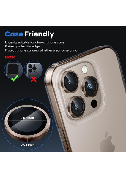 Apple iPhone 16 Pro Max Parmak Izi Bırakmayan Safir Anti-Reflective Sapphire Vault Kamera Lens Koruyucu fırsatları