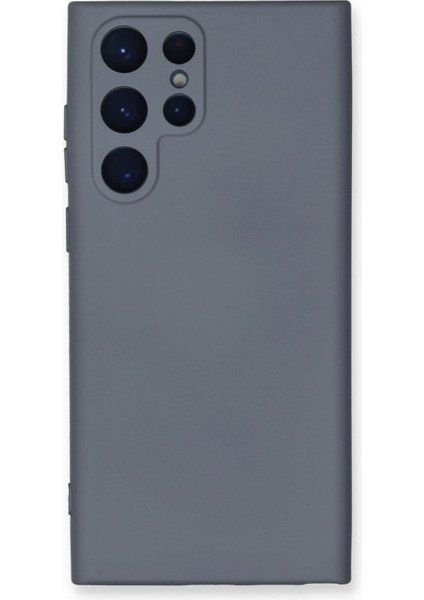 Bfs Samsung Galaxy S22 Ultra Kılıf Nano Içi Kadife Silikon - Gri