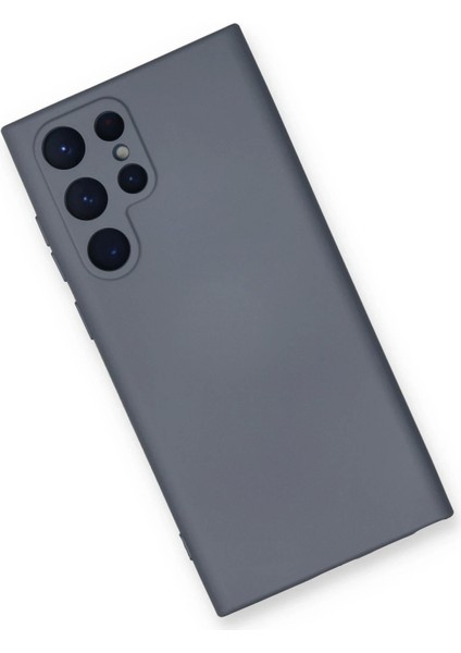 Bfs Samsung Galaxy S22 Ultra Kılıf Nano Içi Kadife Silikon - Gri modelleri