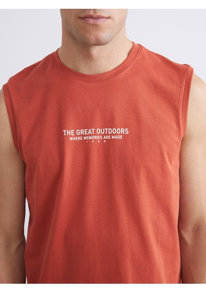 Yeni Sezon Bisiklet Yaka Baskılı Erkek Kolsuz Tişört modelleri