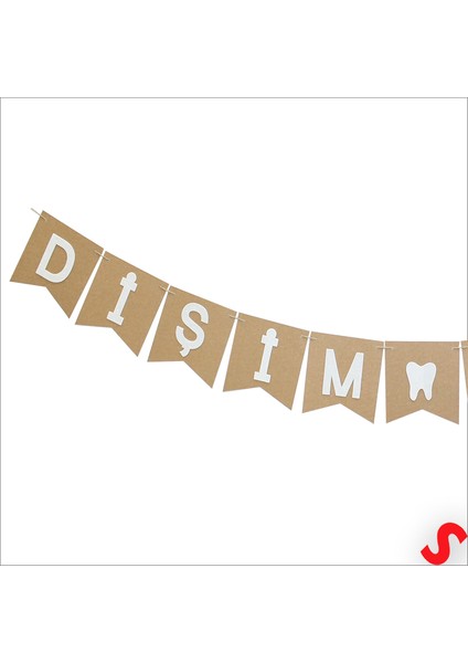 Dişim Çıktı Kraft Banner - 180 cm modelleri