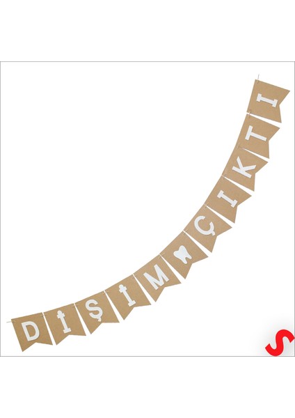 Dişim Çıktı Kraft Banner - 180 cm indirimleri