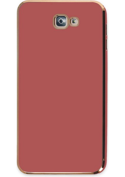 Bfs Samsung Galaxy J7 Prime Kılıf Volet Silikon - Kırmızı