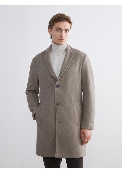 Yeni Sezon Standart Kalıp Erkek Kaşe Kaban