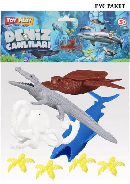 720 Toy Play 6 Parça Deniz Canlıları Figür Seti 10-20 cm - 1 Adet Stokta Olan Gönderilir modelleri