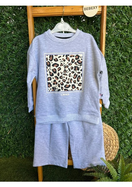 Leopar Desenli Gri Alt Üst Takım 136/ fiyatları