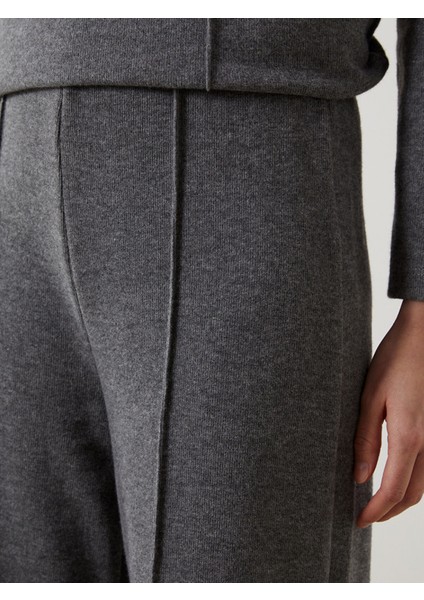 Yeni Sezon Beli Lastikli Geniş Paça Kadın Pantolon modelleri