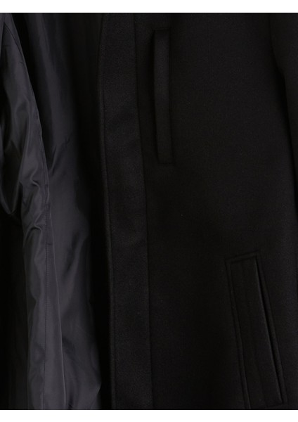 Yeni Sezon Büyük Beden Standart Kalıp Dik Yaka Erkek Kaşe Kaban fiyatları