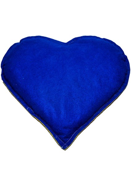 Kalp Desenli Doğal Kaya Tuzu Yastığı Sarı - Lacivert 2-3 kg fırsatları
