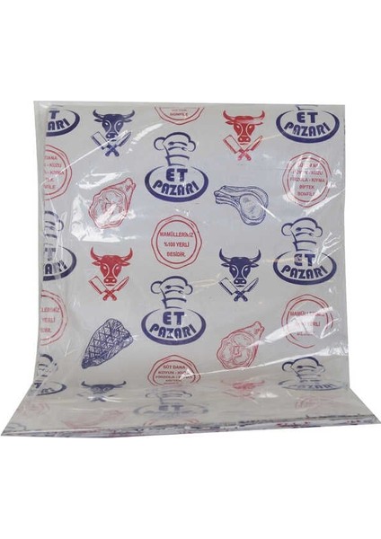Kasap Plast Lamineli Kasap Kağıdı Desenli Düz Tabaka 35X50 cm 1000 gr 1 Paket
