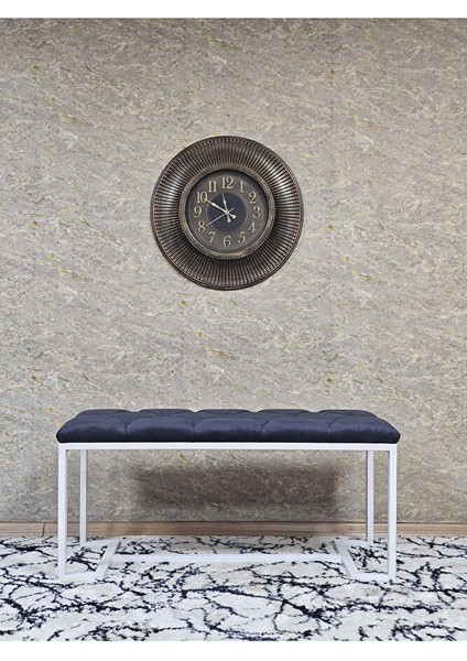 Beyaz Boyalı - L - Ayaklı 100 cm x 38 cm Oturak - Bench - Makyaj Taburesi - Makyaj Oturak Füme Renk 100 x 40 Boyut/ebat modelleri