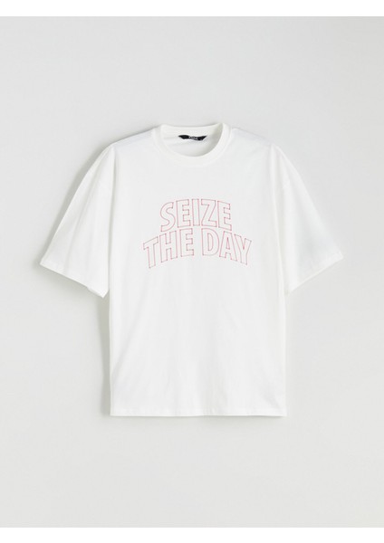 Yeni Sezon Bisiklet Yaka Baskılı Penye Erkek Tişört indirimleri