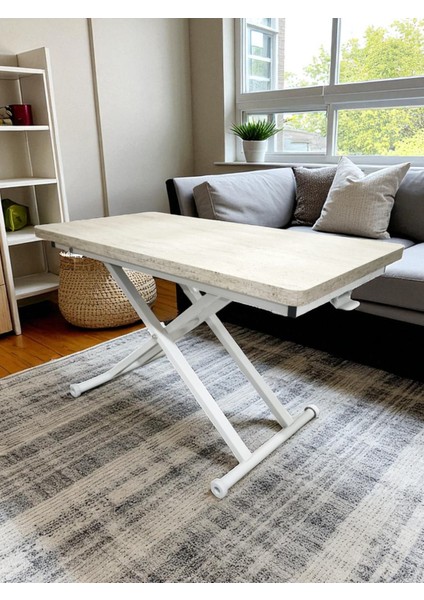 Home Üst Tabla Mdf Traverten Oval Köşe Alt Ayak Mekanizma Demir indirimleri