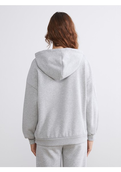 Yeni Sezon Nakışlı Oversize Kadın Kalın Hoodie fırsatları