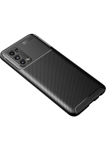 Bfs Oppo Reno 5 Kılıf Auto Focus Karbon Kapak - Siyah fiyatları