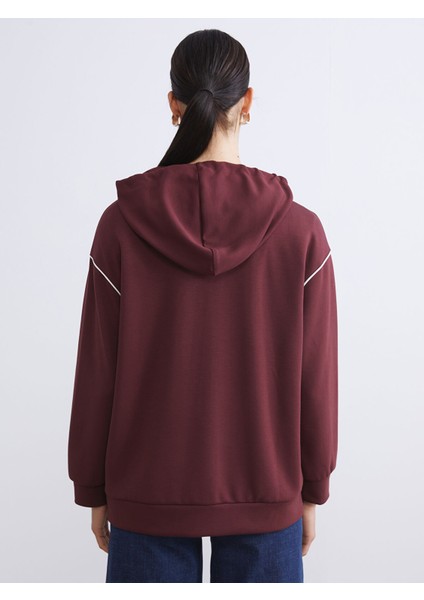 Yeni Sezon Kapüşonlu Oversize Kadın Fermuarlı Sweatshirt fırsatları