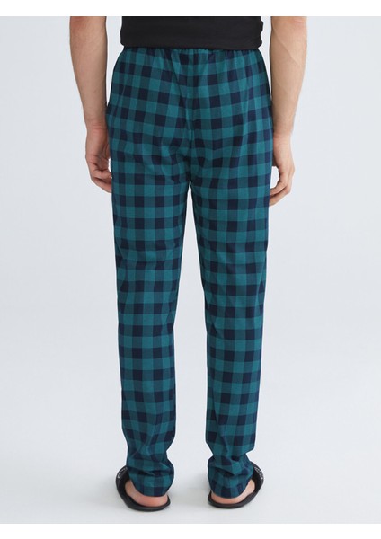 Yeni Sezon Standart Kalıp Ekose Erkek Pijama Alt fırsatları