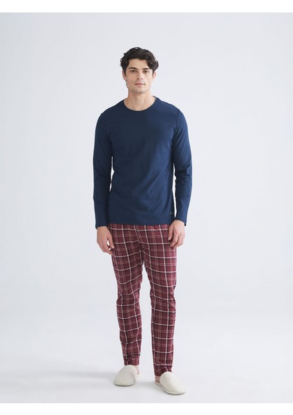 Yeni Sezon Bisiklet Yaka Uzun Kollu Erkek Pijama Üst fiyatları