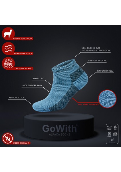 Alpaka Yünlü Tam Havlulu Kalın Termal Bilek Boy Çorap 6007 fırsatları