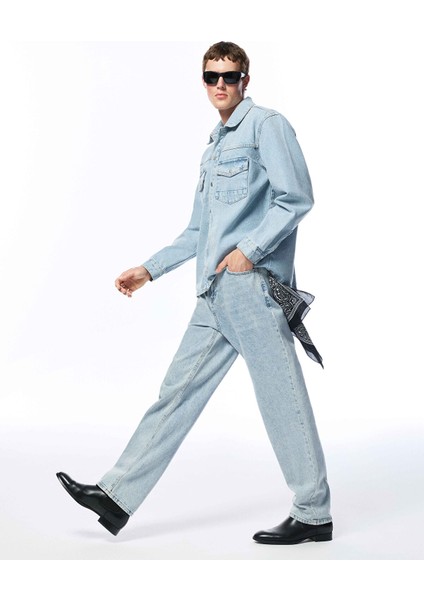 Yeni Sezon Baggy Fit Erkek Jean Pantolon