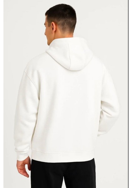 Erkek Ovarsize Kapüşonlu Swetshirt Kanguru Çepli Cıtcıtlı 3 Iplik Şardonlu Hoodie fiyatları