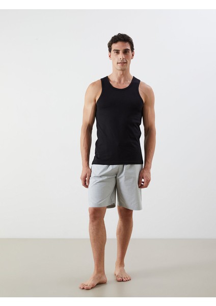 Yeni Sezon Bisiklet Yaka Pamuklu Erkek Atlet 3'lü Paket modelleri