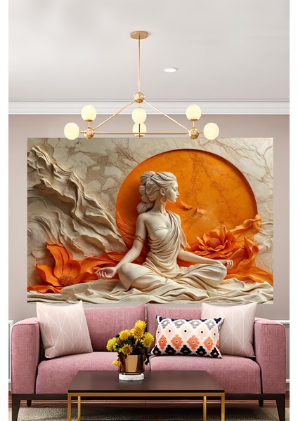 Kaliteli Kumaş, 3D Meditasyon Duvar Halısı Duvar Örtüsü Wall Tapestry modelleri